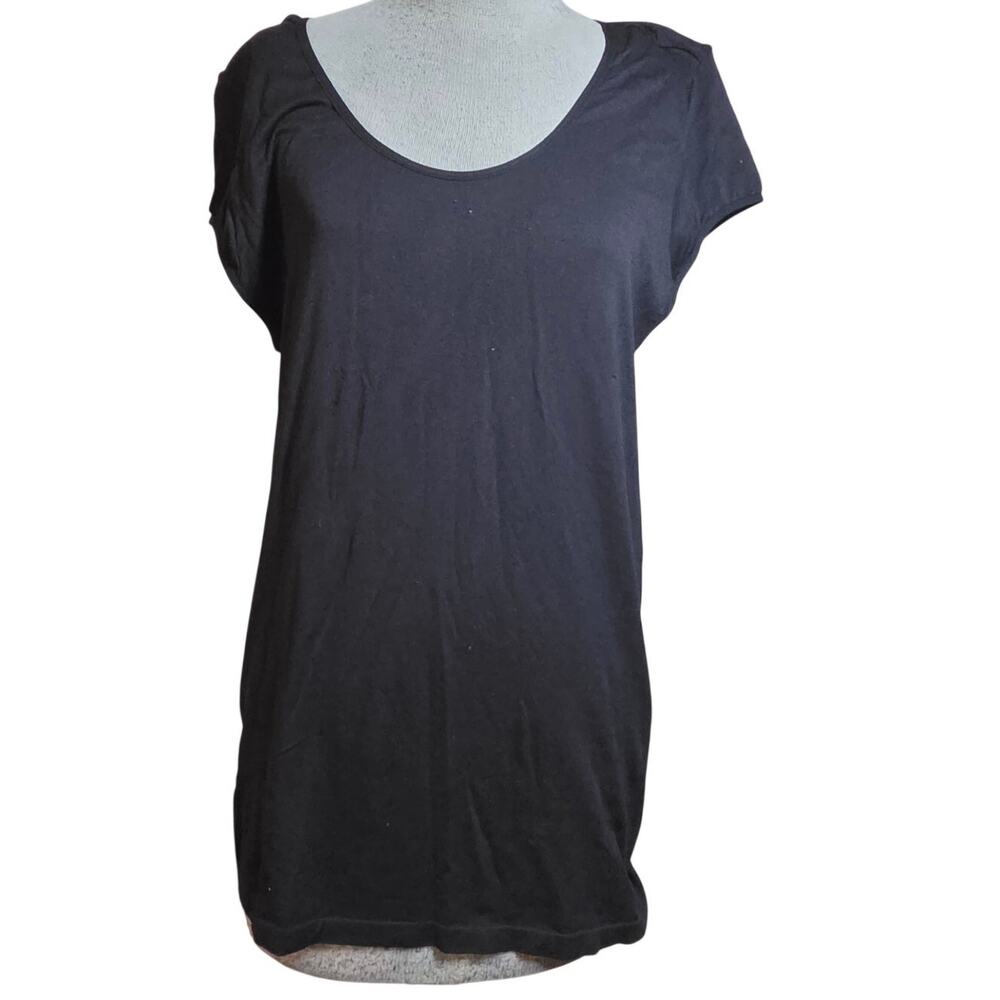 Black Fitted Short Sleeve Tee Size Large